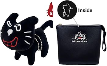 Amazon.co.jp: キヨ猫 ポーチ ブラック 黒 東キヨドーム ゲーム実況者